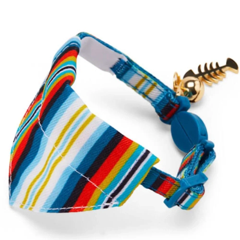 Blue Striped Breakaway, Kitten Collar